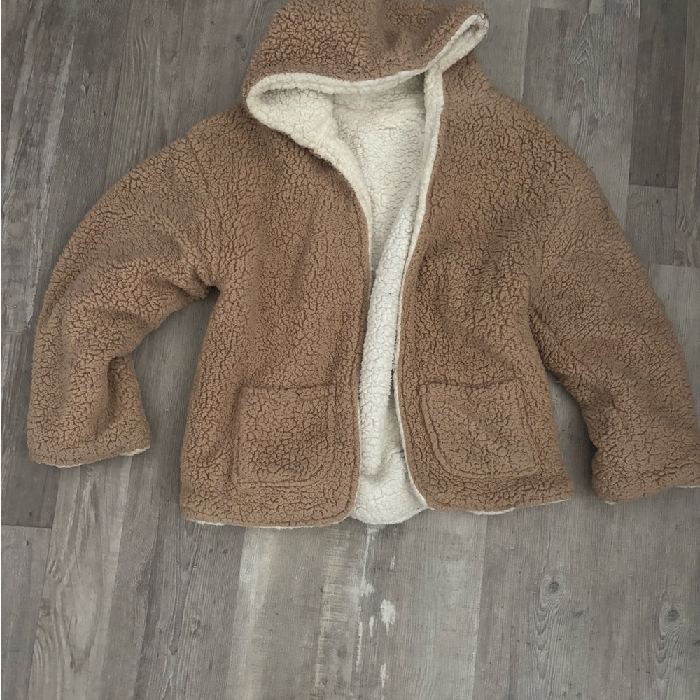 teddy bear sherpa jacket